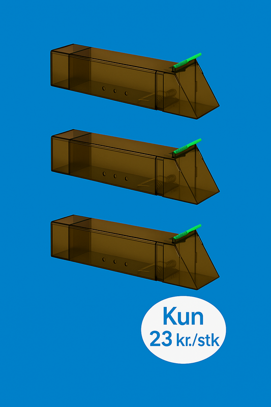 PAKKETILBUD: 3 stk. musefælder - kun 23 kr./stk.