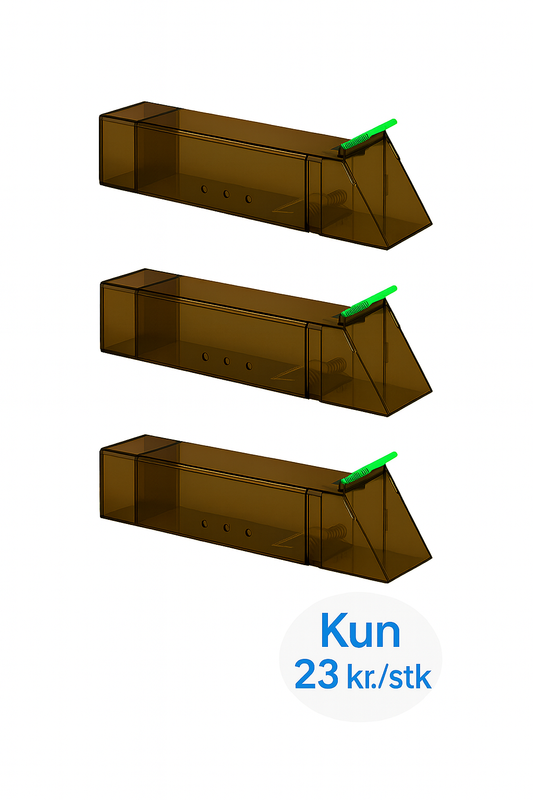 PAKKETILBUD: 3 stk. musefælder - kun 23 kr./stk.